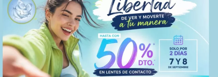Catálogo Opticentro | Hasta 50% OFF en lentes de contacto | 2026-09-08T00:00:00.000Z - 2026-09-08T00:00:00.000Z
