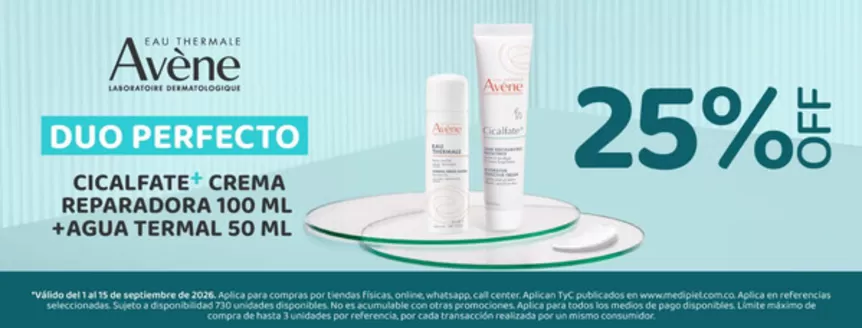Catálogo MediPiel | Eau Thermale Avène Duo Perfecto 25% OFF | 2026-09-08T00:00:00.000Z - 2026-09-15T00:00:00.000Z