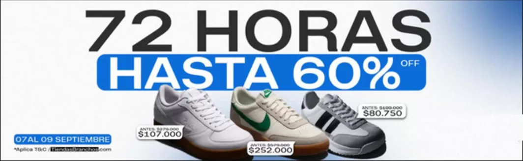 Catálogo Branchos | 72 Horas Hasta 60% OFF | 2026-09-09T00:00:00.000Z - 2026-09-09T00:00:00.000Z