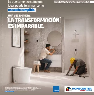 Catálogo Homecenter | Promociones actuales | 2026-09-09T00:00:00.000Z - 2026-10-27T00:00:00.000Z