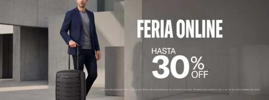 Catálogo Samsonite | Hasta 30% OFF | 2026-09-09T00:00:00.000Z - 2026-09-30T00:00:00.000Z