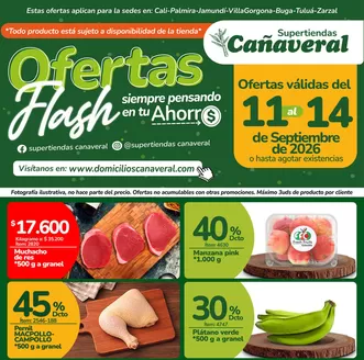 Catálogo Supertiendas Cañaveral | Volante Digital Flash del 11 al 14 de Septiembre de 2026 | 2026-09-11T00:00:00.000Z - 2026-09-14T00:00:00.000Z