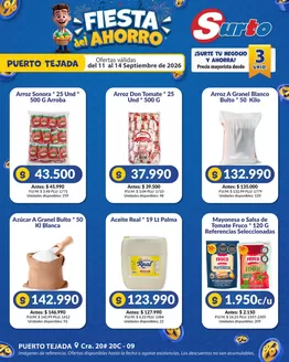 Catálogo Caribe Supermercados | Volante SURTO PUERTO | 2026-09-11T00:00:00.000Z - 2026-09-14T00:00:00.000Z