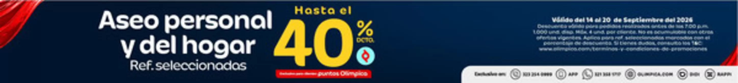 Catálogo Olímpica en La Mesa | Nuestras mejores gangas | 2026-09-14T00:00:00.000Z - 2026-09-20T00:00:00.000Z
