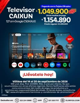 Catálogo Olímpica en La Mesa | Ofertas principales para ahorradores | 2026-09-14T00:00:00.000Z - 2026-09-20T00:00:00.000Z