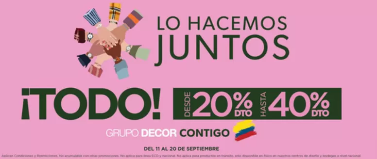 Catálogo Decorceramica en Ibagué | Todo: Desde 20% DTO, Hasta 40% DTO | 2026-09-14T00:00:00.000Z - 2026-09-20T00:00:00.000Z