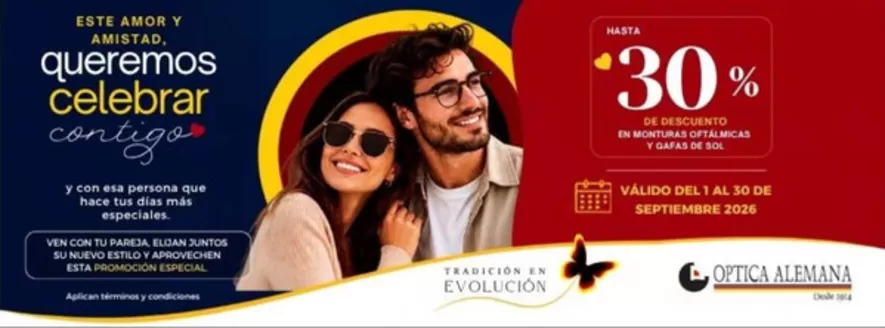 Catálogo Óptica Alemana | Hasta 30% OFF en monturas oftalmicas y gafas de sol | 2026-09-15T00:00:00.000Z - 2026-09-30T00:00:00.000Z