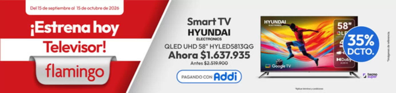 Catálogo Flamingo en Garagoa | Ahorra ahora con nuestras ofertas | 2026-09-15T00:00:00.000Z - 2026-10-15T00:00:00.000Z
