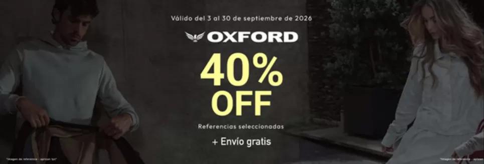 Catálogo Escape | Oxford 40% OFF Ref.Selecci. + Envío gratis | 2026-09-17T00:00:00.000Z - 2026-09-30T00:00:00.000Z