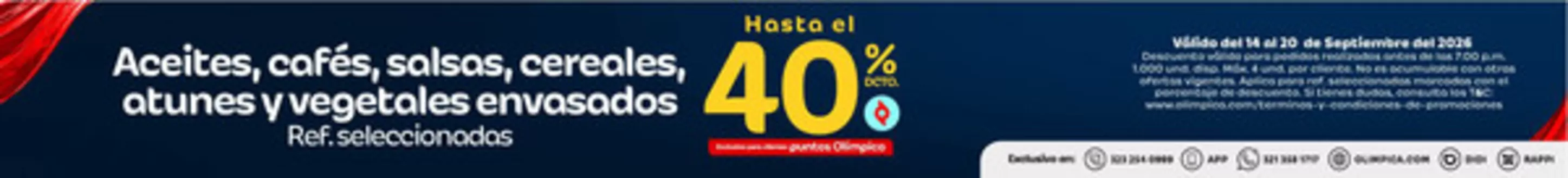 Catálogo Olímpica en Soacha | Ofertas Olímpica | 2026-09-14T00:00:00.000Z - 2026-09-20T00:00:00.000Z
