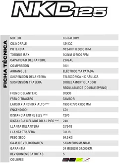 Catálogo AKT en Bucaramanga | Ficha tecnica nkd 125 | 2026-09-17T00:00:00.000Z - 2026-10-01T00:00:00.000Z