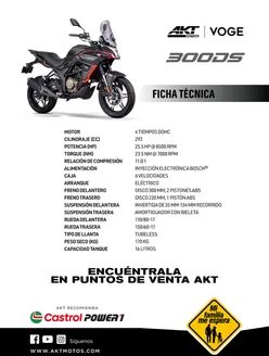 Catálogo AKT en Bucaramanga | Ficha tecnica ds 300 | 2026-09-17T00:00:00.000Z - 2026-10-01T00:00:00.000Z
