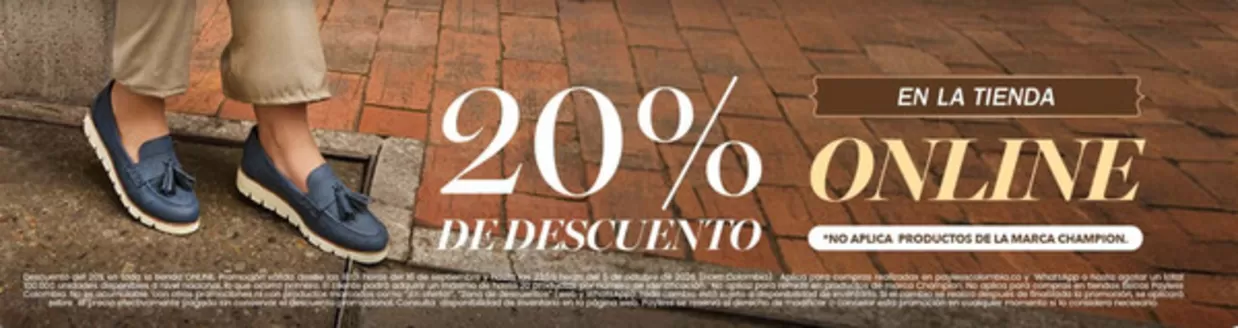 Catálogo Payless | 20% OFF en la tienda Online | 2026-09-18T00:00:00.000Z - 2026-10-05T00:00:00.000Z