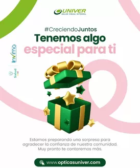 Catálogo Óptica Univer en Cali | Listo para una sorpresa | 2026-09-18T00:00:00.000Z - 2026-09-30T00:00:00.000Z