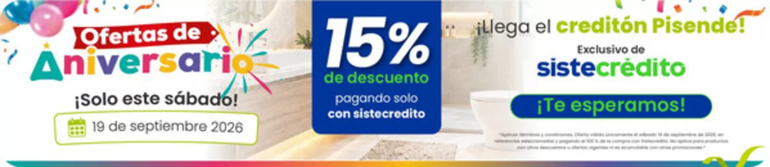 Catálogo Pisende en Ciénaga | Ofertas especiales para ti | 2026-09-19T00:00:00.000Z - 2026-09-19T00:00:00.000Z