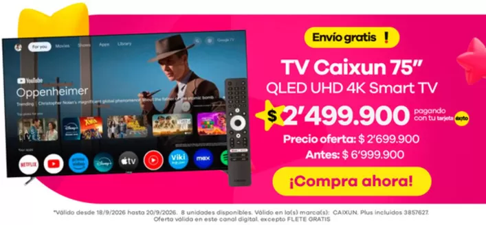 Catálogo Éxito en Onzaga | Ahorra ahora con nuestras ofertas | 2026-09-18T00:00:00.000Z - 2026-09-20T00:00:00.000Z