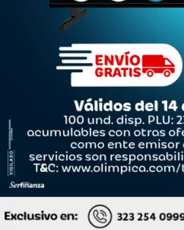 Catálogo Olímpica en Ginebra | Grandes descuentos en productos seleccionados | 2026-09-18T00:00:00.000Z - 2026-10-02T00:00:00.000Z