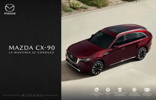 Catálogo Mazda | Fichatecnica mazda cx 90 2026 | 2026-09-19T00:00:00.000Z - 2026-10-03T00:00:00.000Z