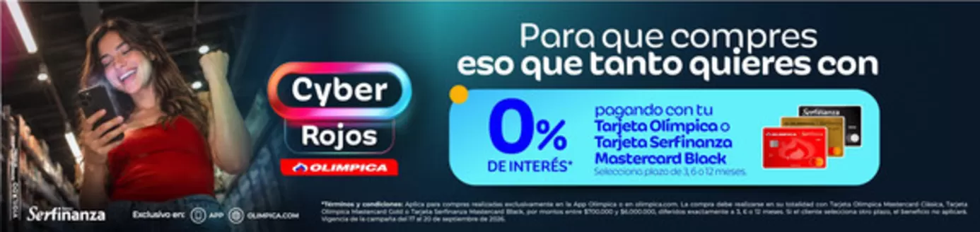 Catálogo Olímpica en Valledupar | Ofertas principales y descuentos | 2026-09-17T00:00:00.000Z - 2026-09-20T00:00:00.000Z