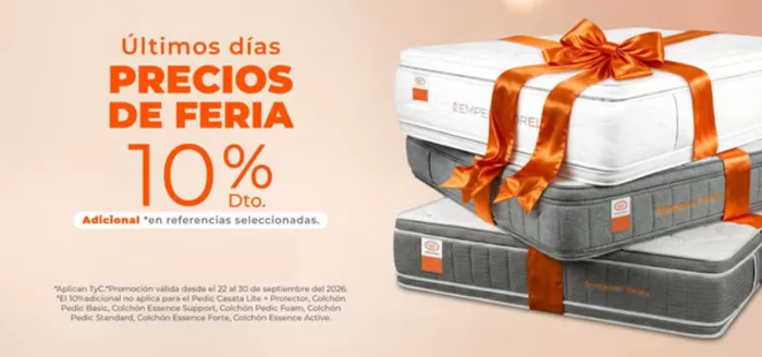 Catálogo Colchones Romance Relax | Últimos días Precios de Feria 10% Dto | 2026-09-23T00:00:00.000Z - 2026-09-30T00:00:00.000Z