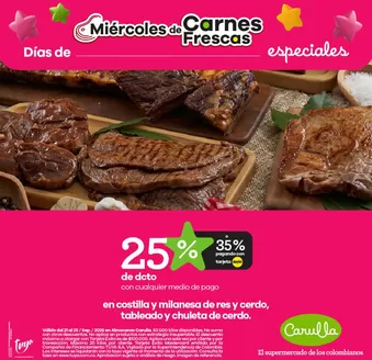 Catálogo Carulla | Descuentos en nuestro Miércoles de Carnes | 2026-09-24T00:00:00.000Z - 2026-09-25T00:00:00.000Z