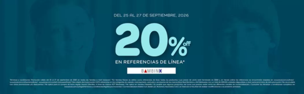Catálogo Bosi Bambino | 20% OFF en Ref. Selecc. | 2026-09-25T00:00:00.000Z - 2026-09-27T00:00:00.000Z