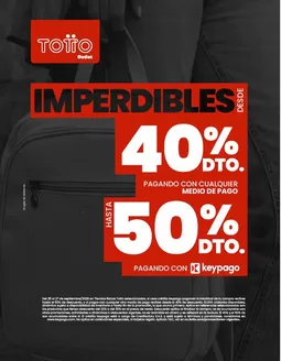 Catálogo Totto | Nuestras mejores gangas | 2026-09-25T00:00:00.000Z - 2026-09-27T00:00:00.000Z