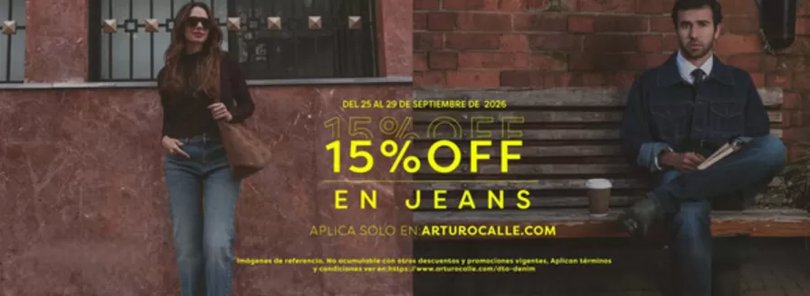 Catálogo Arturo Calle | 15% OFF en Jeans | 2026-09-28T00:00:00.000Z - 2026-09-29T00:00:00.000Z