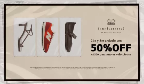 Catálogo Freeport Store | Lleva el 2° o 3° producto con 50% OFF en nuevas colecciones | 2026-09-28T00:00:00.000Z - 2026-10-01T00:00:00.000Z