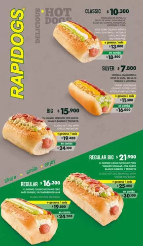 Rapidogs Menu