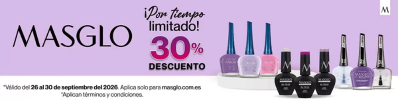 Catálogo Masglo en Yotoco | Ofertas 30% OFF | 2026-09-28T00:00:00.000Z - 2026-09-30T00:00:00.000Z