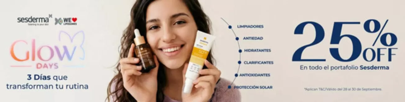 Catálogo Laskin | 25% OFF en toda la tineda Sesderma | 2026-09-29T00:00:00.000Z - 2026-09-30T00:00:00.000Z