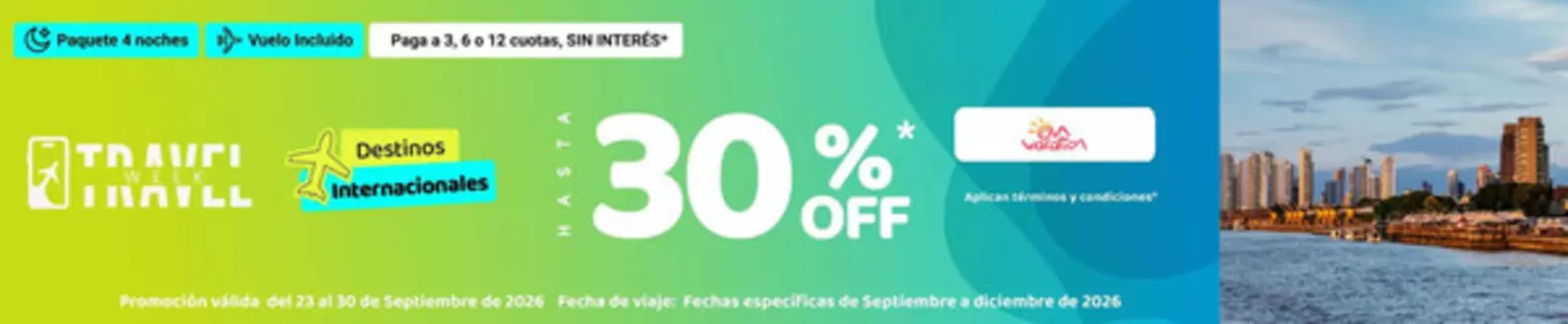 Catálogo On Vacation | Travel Week | 2026-09-29T00:00:00.000Z - 2026-09-30T00:00:00.000Z