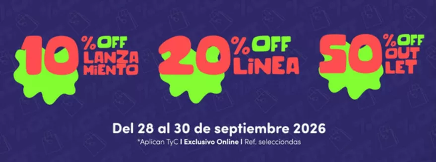 Catálogo MIC Baby | 10% OFF Lanzamiento, 20% OFF Linea, 50% OFF Outlet | 2026-09-30T00:00:00.000Z - 2026-09-30T00:00:00.000Z