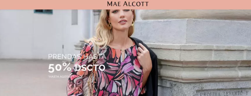 Catálogo Mae Alcott | Prendas Hasta 50% OFF | 2026-10-01T00:00:00.000Z - 2026-10-02T00:00:00.000Z