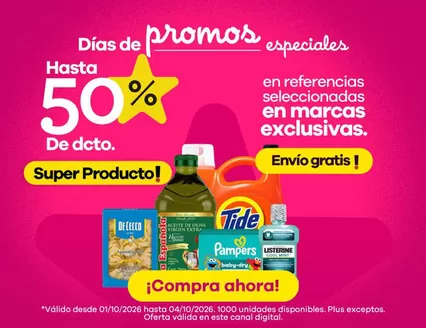 Catálogo Éxito | Ahorra ahora con nuestras ofertas | 2026-10-01T00:00:00.000Z - 2026-10-04T00:00:00.000Z