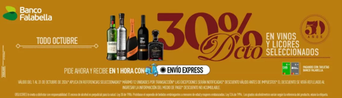 Catálogo Dislicores | 30% de DTO en Vinos y Licores seleccionados | 2026-10-02T00:00:00.000Z - 2026-10-13T00:00:00.000Z