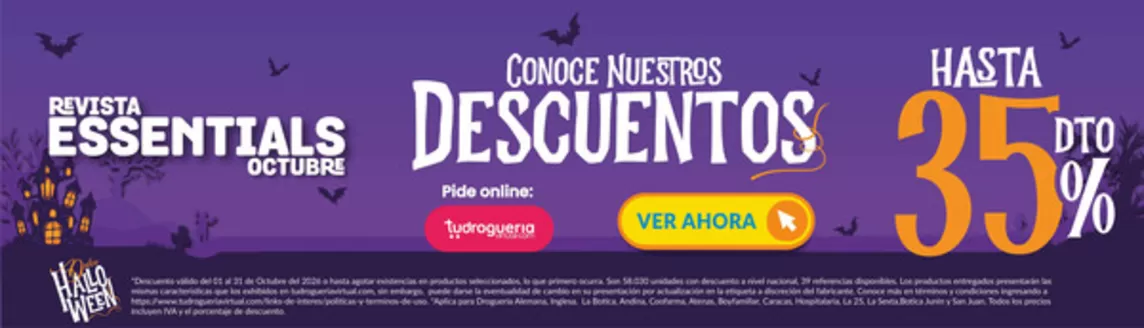 Catálogo Tu Droguería Virtual | Ofertas especiales para ti | 2026-10-01T00:00:00.000Z - 2026-10-31T00:00:00.000Z