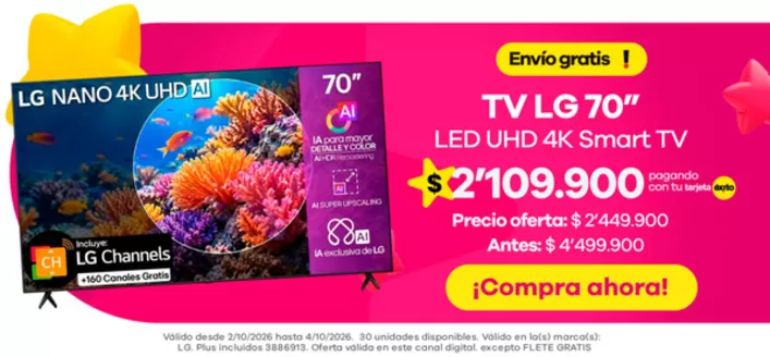 Catálogo Éxito | Gangas y ofertas actuales | 2026-10-02T00:00:00.000Z - 2026-10-04T00:00:00.000Z