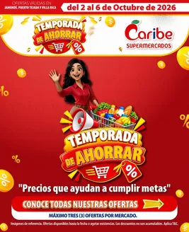 Catálogo Caribe Supermercados | Volante jamundi puerto y villa 2 | 2026-10-02T00:00:00.000Z - 2026-10-06T00:00:00.000Z