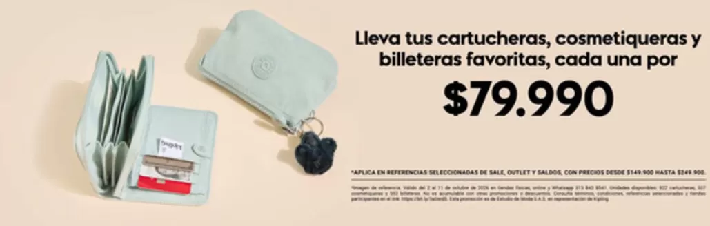 Catálogo Kipling | Ofertas Especiales | 2026-10-05T00:00:00.000Z - 2026-10-15T00:00:00.000Z