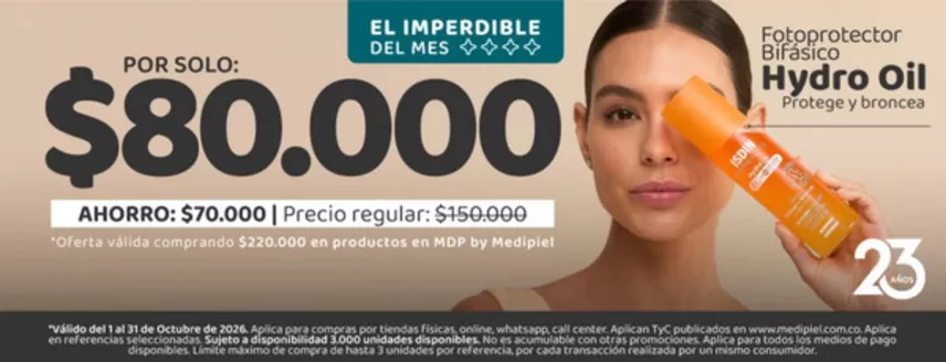 Catálogo MediPiel | Promocion | 2026-10-07T00:00:00.000Z - 2026-10-31T00:00:00.000Z