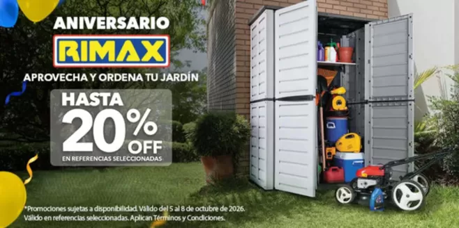 Catálogo Rimax en Pailitas | Aprovecha y ordena tu jardín hasta 20% OFF | 2026-10-07T00:00:00.000Z - 2026-10-08T00:00:00.000Z