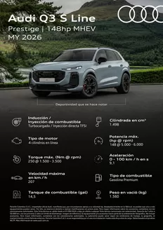 Catálogo Audi en Buga | Audi Q3 S Line Prestige MY2026 compressed | 2026-10-07T00:00:00.000Z - 2026-10-21T00:00:00.000Z