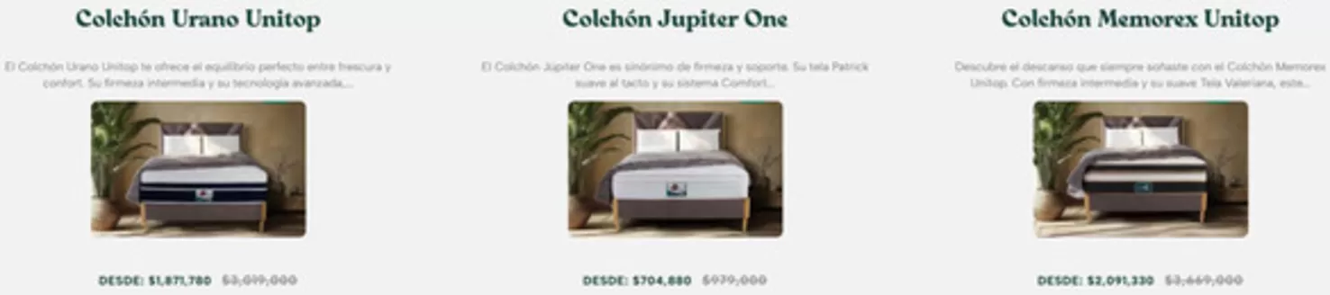 Catálogo Colchones Dormiluna | Mejor precio para ti | 2026-10-07T00:00:00.000Z - 2026-10-22T00:00:00.000Z