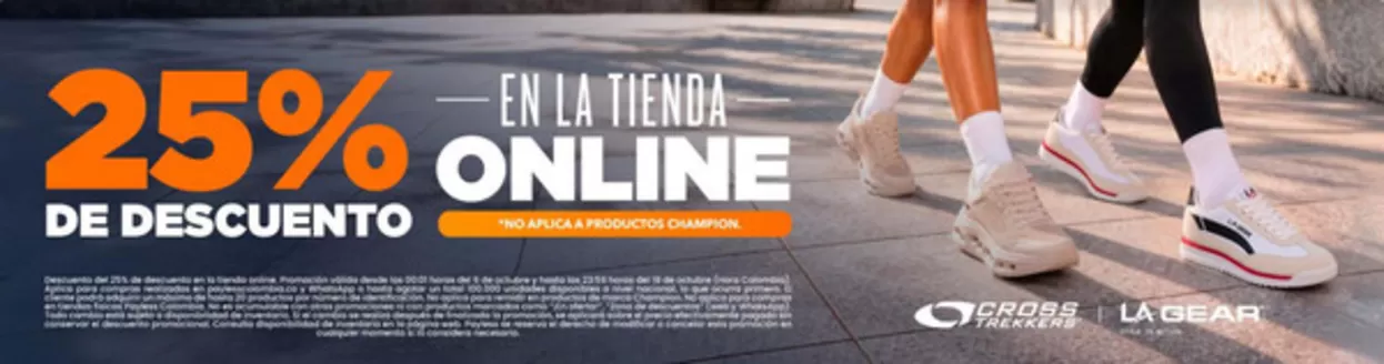 Catálogo Payless en Gachantivá | 25% OFF en toda la tienda | 2026-10-08T00:00:00.000Z - 2026-10-18T00:00:00.000Z