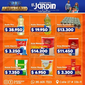Catálogo Autoservicio El Jardín | Ofertas Autoservicio El Jardín | 2026-10-09T00:00:00.000Z - 2026-10-13T00:00:00.000Z