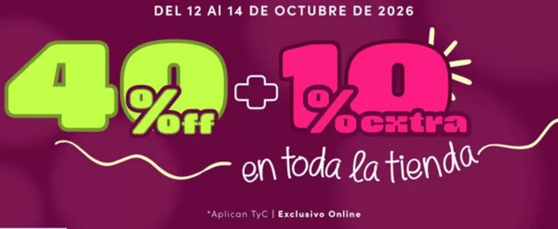 Catálogo MIC Baby | 40% OFF en toda la tienda + 10% Extra | 2026-10-13T00:00:00.000Z - 2026-10-14T00:00:00.000Z