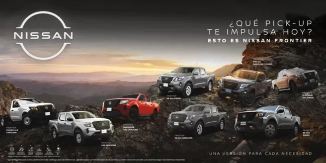 Catálogo Nissan | Catalogo nissan frontier gasolina y diesel | 2026-10-14T00:00:00.000Z - 2026-10-28T00:00:00.000Z