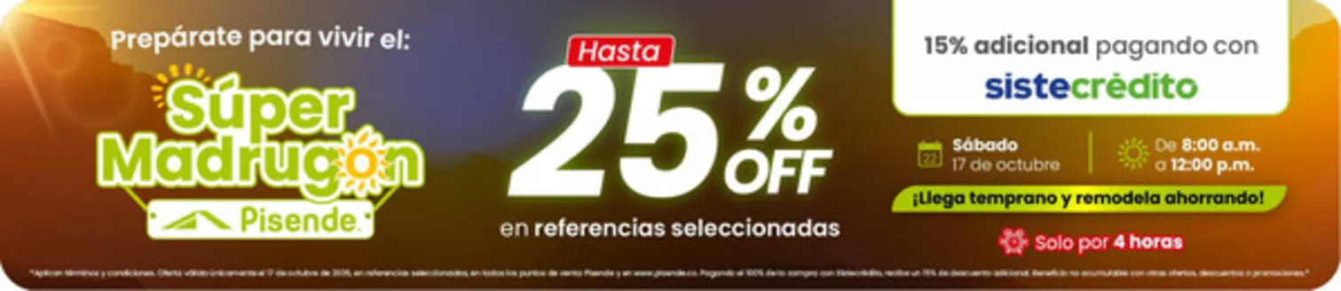 Catálogo Pisende | Nuevas ofertas para descubrir | 2026-10-17T00:00:00.000Z - 2026-10-17T00:00:00.000Z